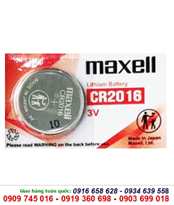 Maxell CR2016; Pin 3v lithium Maxell CR2016 chính hãng
